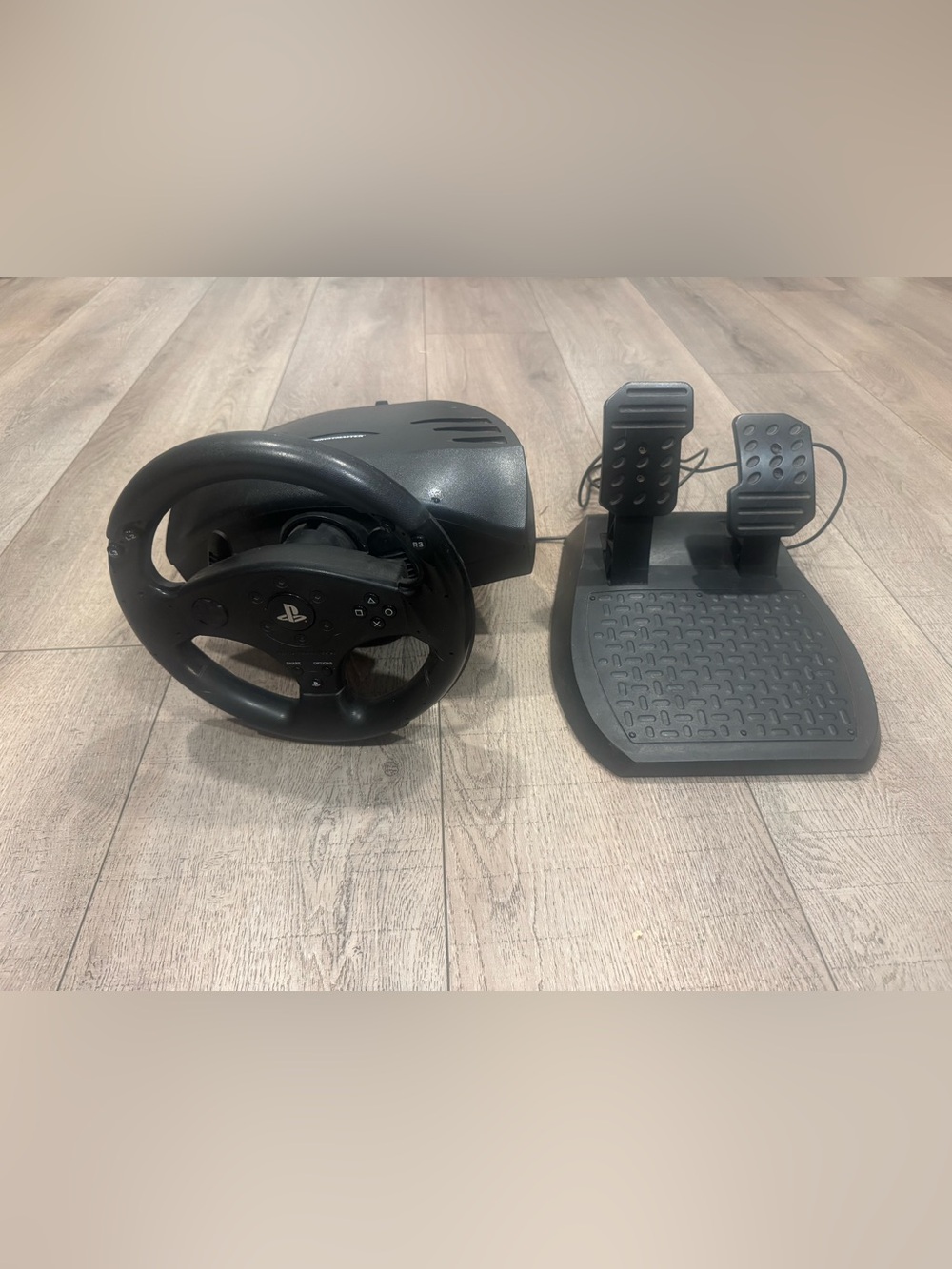 Thrustmaster PlayStation Compatible Black Racing Wheel and Pedal Controller